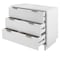 Manhattan Comfort Granville White 5-Drawer Tall Dresser, 3-Drawer Standard Dresser and 6-Drawer Double Dresser GRAN031 - alternate 9